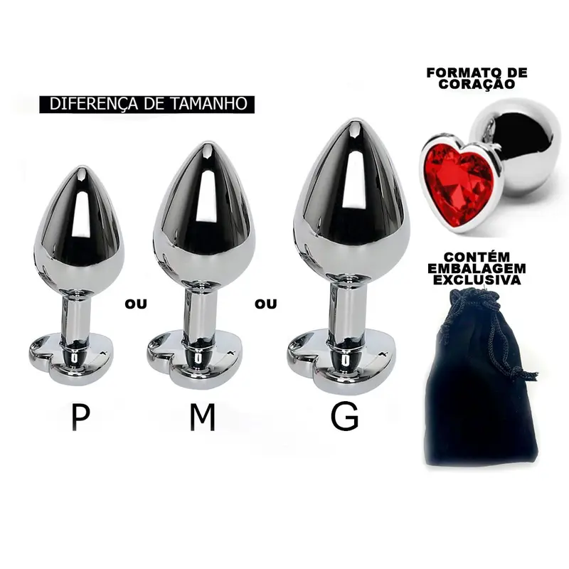 Plug Anal Jóia Coração M