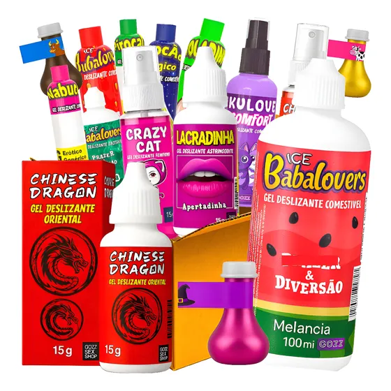 Kit 20 Itens Gel Lubrificante Sexshop Atacado Sexy Revenda