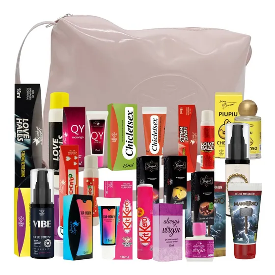 Kit 20 Unidades Sortidas Gel Lubrificante Íntimo Atacado