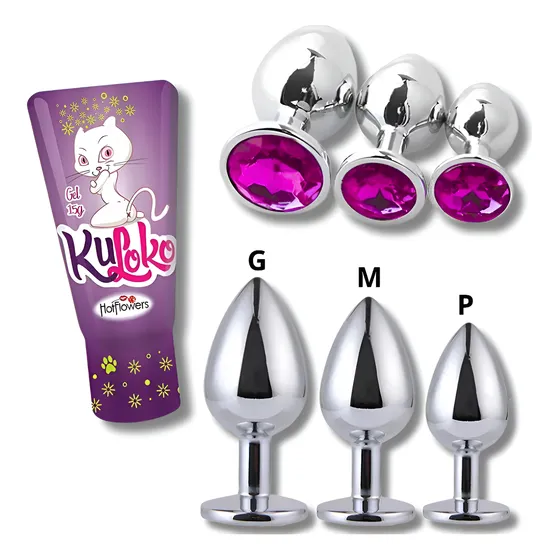 Kit Gel Lubrificante Dessensibilizante 1 Kuloko 3 Plug P M G