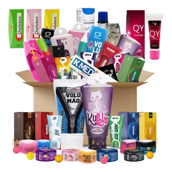 Kit 10 Produtos Gel Lubrificante Sexshop Renda Extra!!! Sabor Sortidos